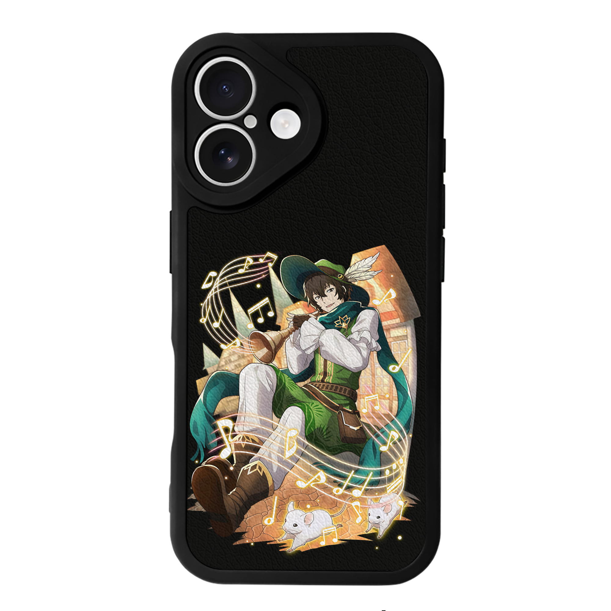 （画像用） 文豪ストレイドッグス Bungo Stray Dogs 【iPhone 16シリーズ対応】シリコンスマホケース（レザー調） 材質：シリコン